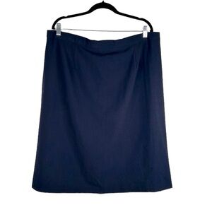 Bedford Fair Navy Business Career Classic Skirt Size 18W